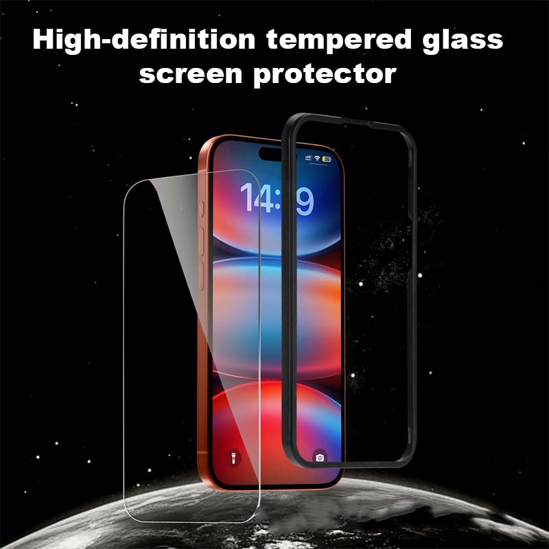 High-definition tempered glass screen protector for Apple 17promax mobile phone