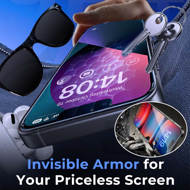 High-definition tempered glass screen protector for Apple 17promax mobile phone