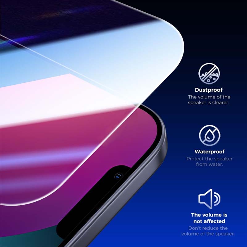 High-definition tempered glass screen protector for Apple 17promax mobile phone