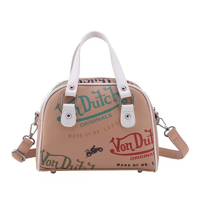 👜 Retro Graffiti Crossbody Bag