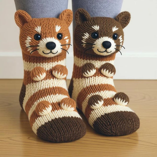 🎅Christmas Sale 49% Off 🎄3D Knit Animal Socks