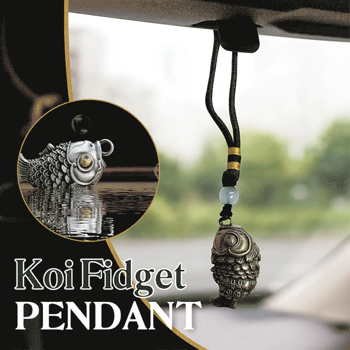 Koi Fidget Pendant With Chain