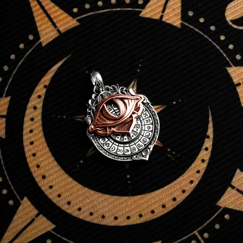 🏆Flash Sale⚡ 50K+ SOLD!👁️‍🗨️Handmade Tarot Vision Pendant: Connect to Cosmic Wisdom Anytime(Cheat Sheet Included)