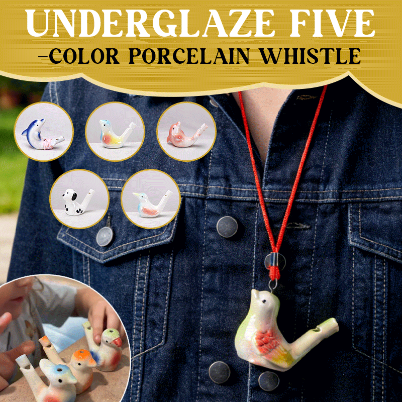 Underglaze Five-Color Porcelain Whistle