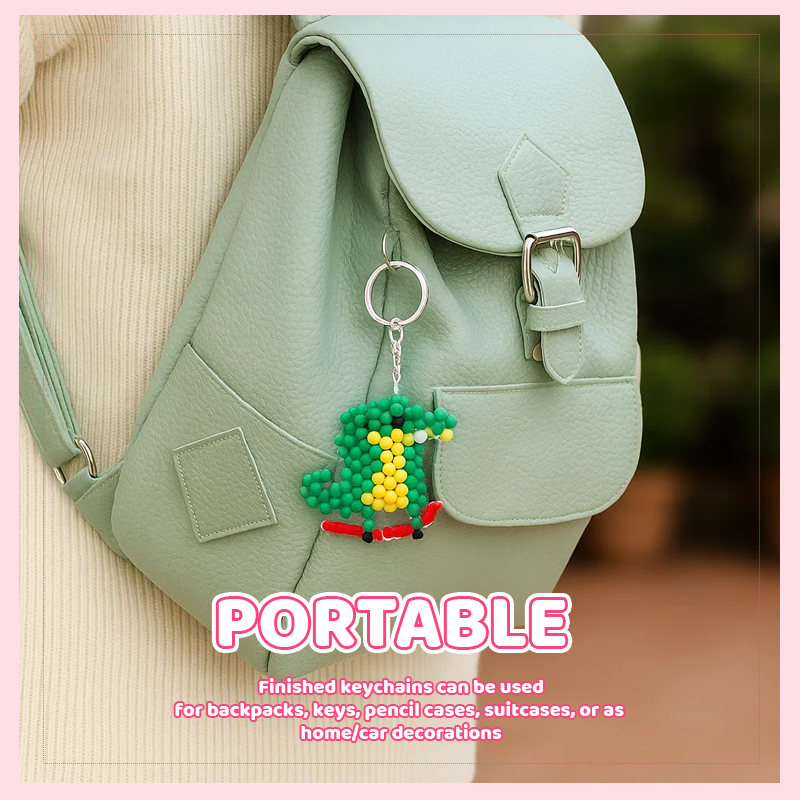 🦊 Animal Bead Keychain Kit