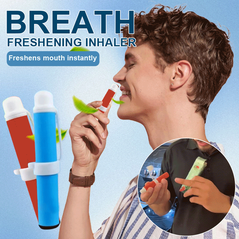 Breath freshening inhaler