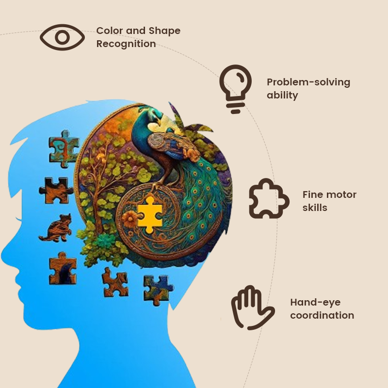 Unique Animal-Shaped Wooden Puzzle