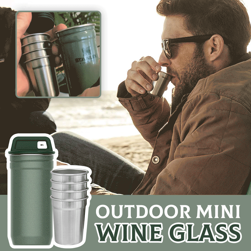 Outdoor Adventure Mini Wine Glass Set: Enjoy exciting moments anytime, anywhere.