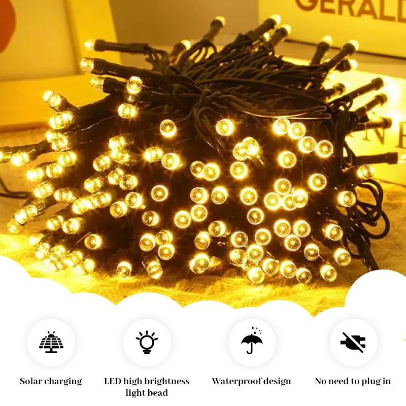 ✨ 2025 Upgraded Solar Christmas Lights