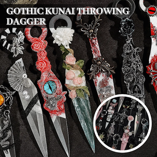 🗡️ Gothic Kunai Throwing Dagger