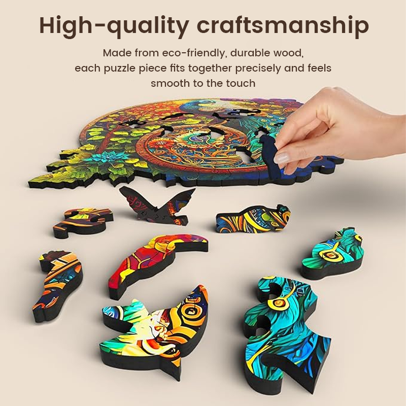 Unique Animal-Shaped Wooden Puzzle