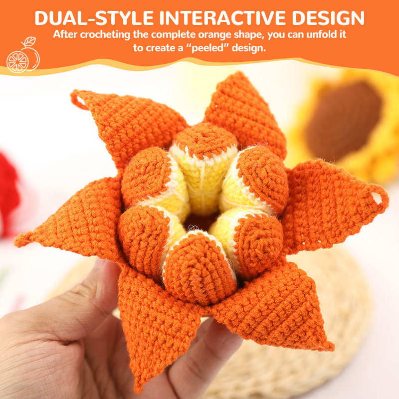 Orange Crochet DIY Kit 🍊🧶