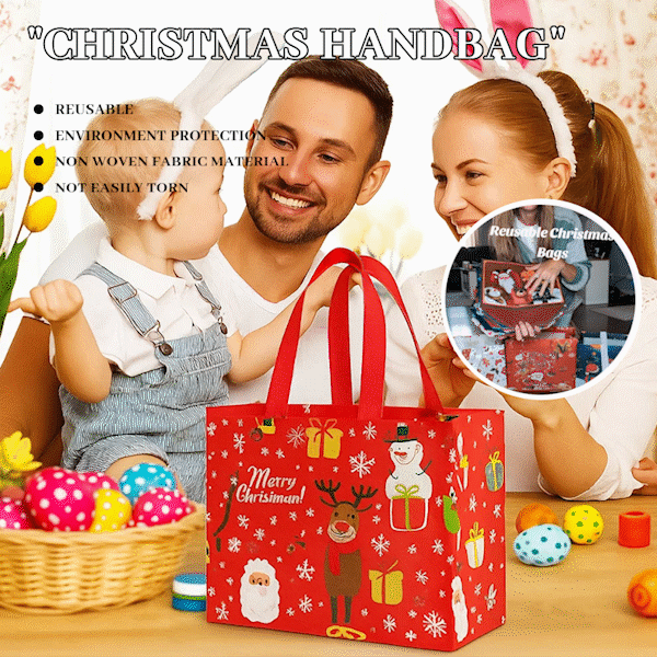 🎄 Yuletide Carry — Large Reusable Christmas Gift Tote 🛍️