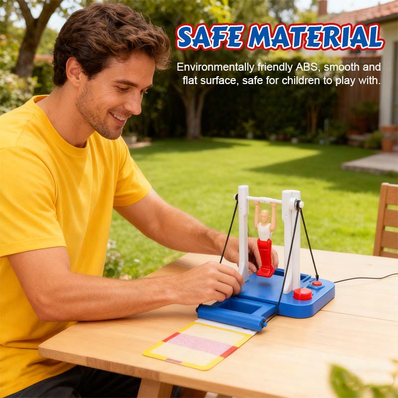 🎮 Interactive Double Challenge Set: Flip Gymnastics Machine + Clamping Stick Tabletop Challenge Game