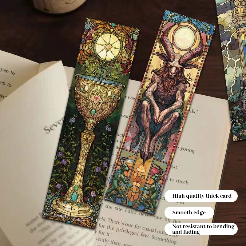 🌸 Stained Glass Floral Bookmarks Set（30 pcs）