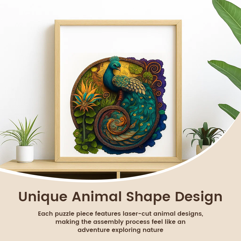 Unique Animal-Shaped Wooden Puzzle
