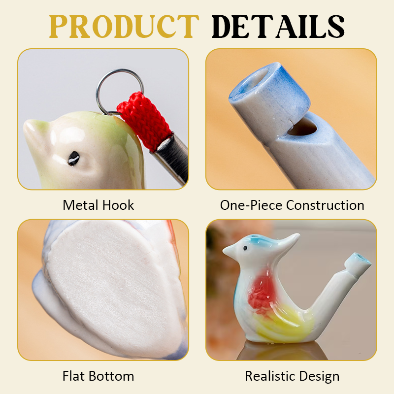 Underglaze Five-Color Porcelain Whistle