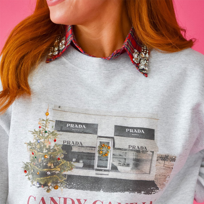 Red Christmas Plaid Rhinestone Collar