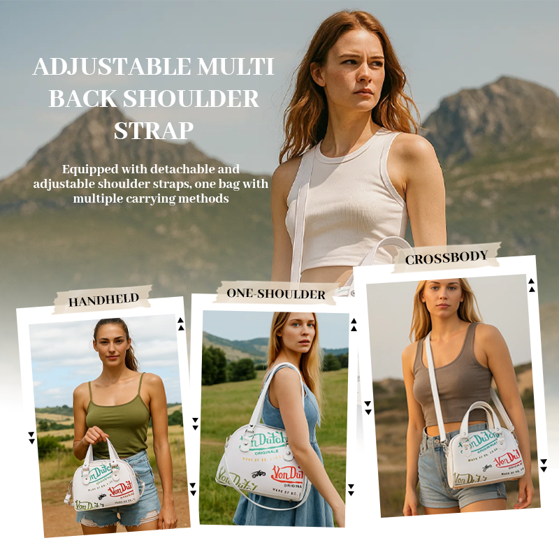 👜 Retro Graffiti Crossbody Bag