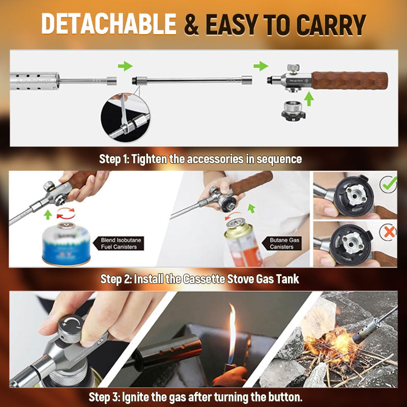 🔥 Detachable Outdoor Torch Gun