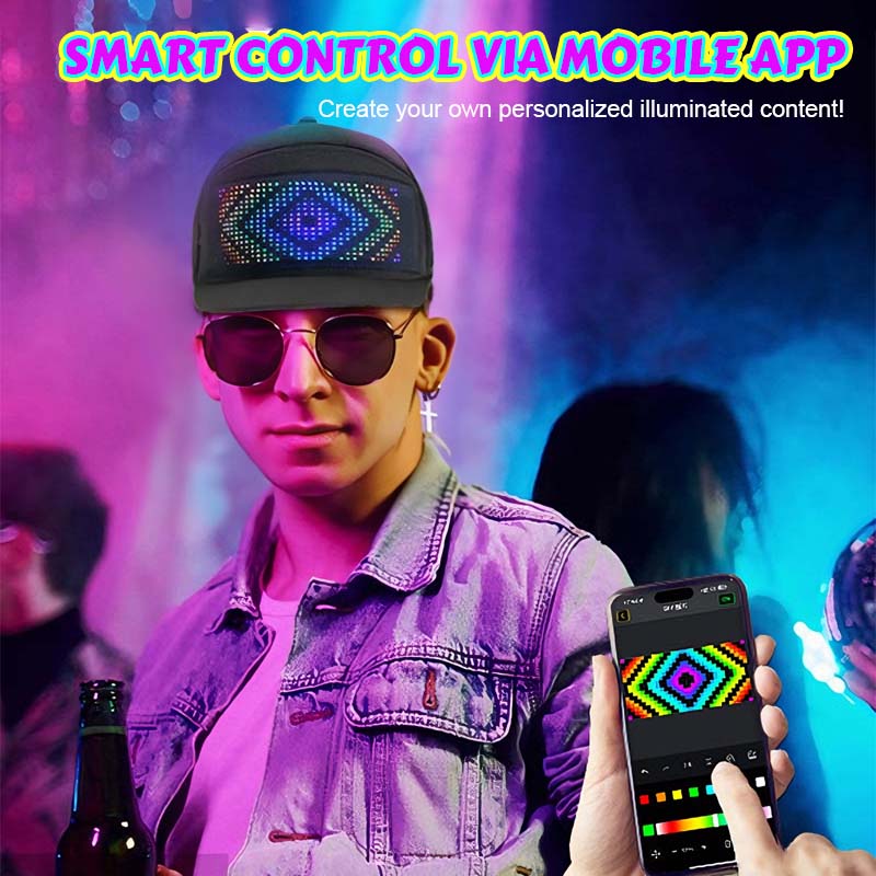 🎉 LED Full-Color Display Cap 🎉