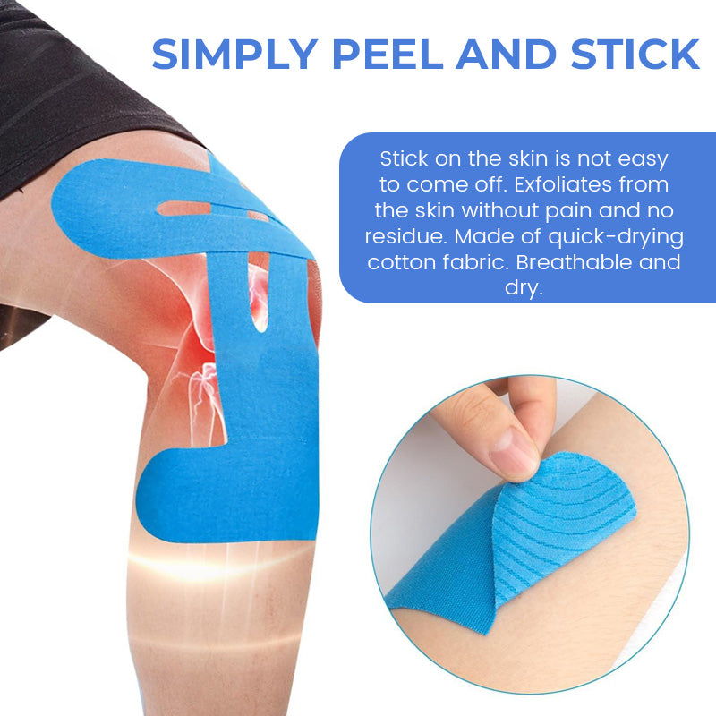 Muscle tape knee bandage