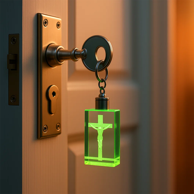 Divine Glow Breathing Light Keychain