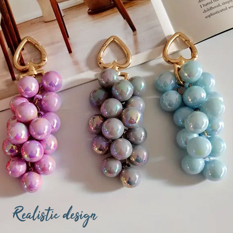 Grape fruit key ring pendant