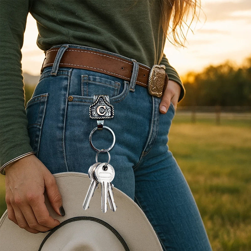 2025 New Product 💥 Denim Letter Key Chain
