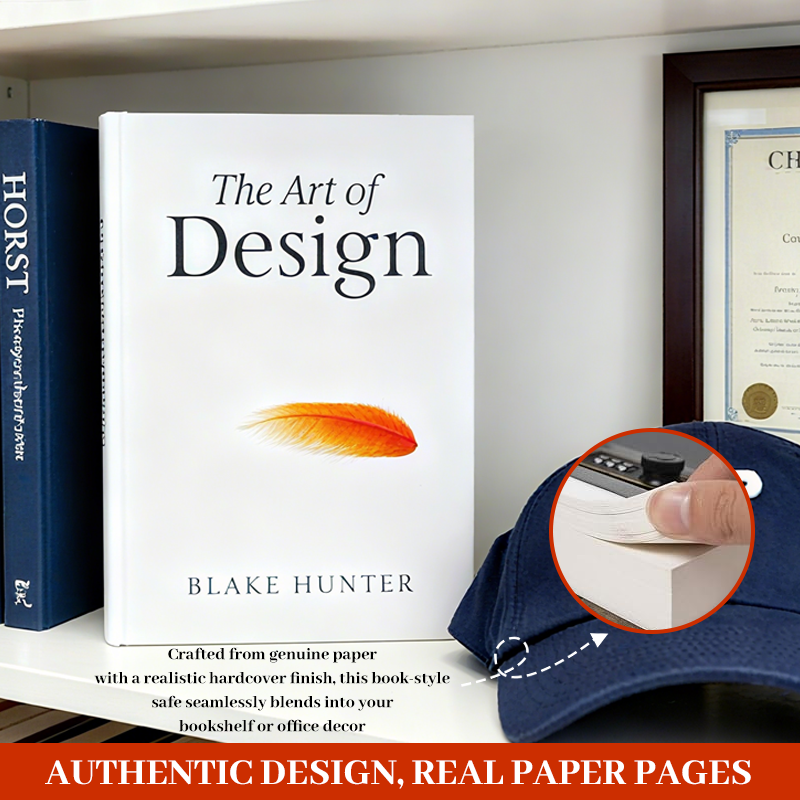 📘 Real Paper Diversion Book Safe with Combination Lock