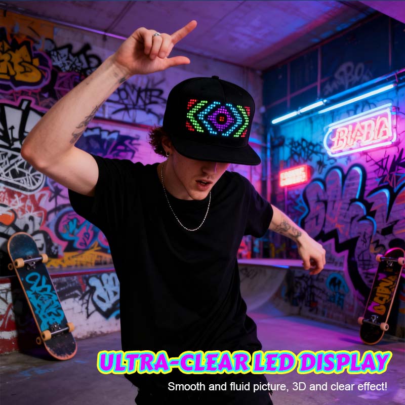 🎉 LED Full-Color Display Cap 🎉