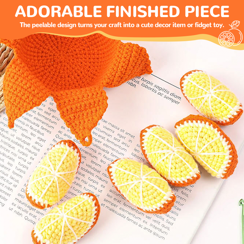 Orange Crochet DIY Kit 🍊🧶