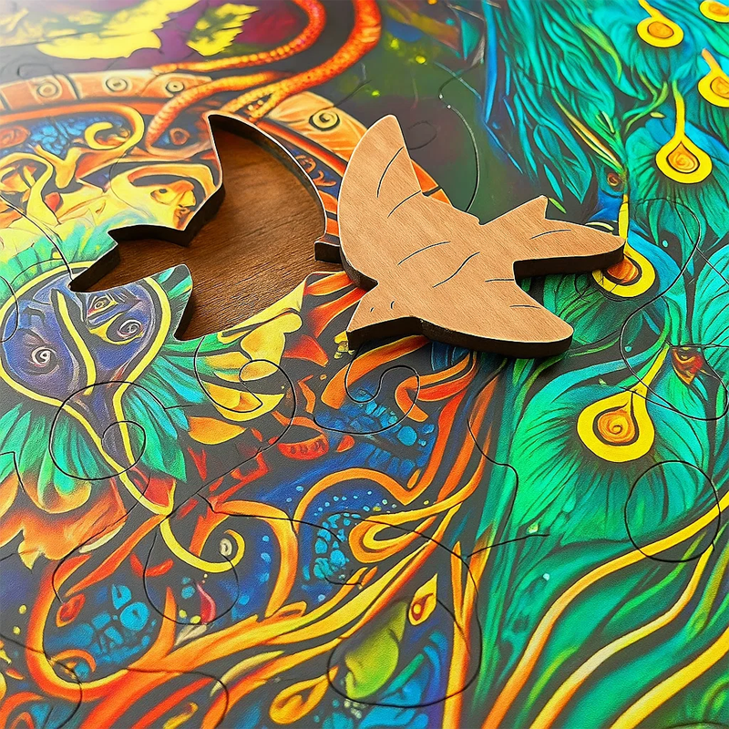 Unique Animal-Shaped Wooden Puzzle