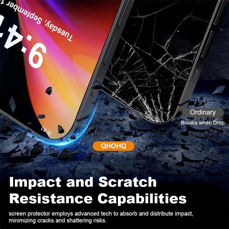 High-definition tempered glass screen protector for Apple 17promax mobile phone