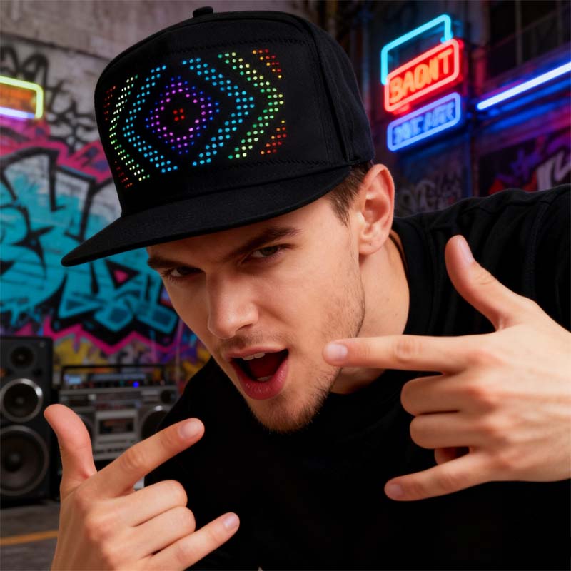 🎉 LED Full-Color Display Cap 🎉