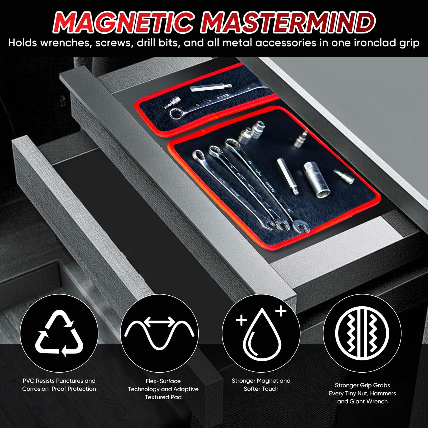 🧲3Set Flexible Magnetic Tool Mat
