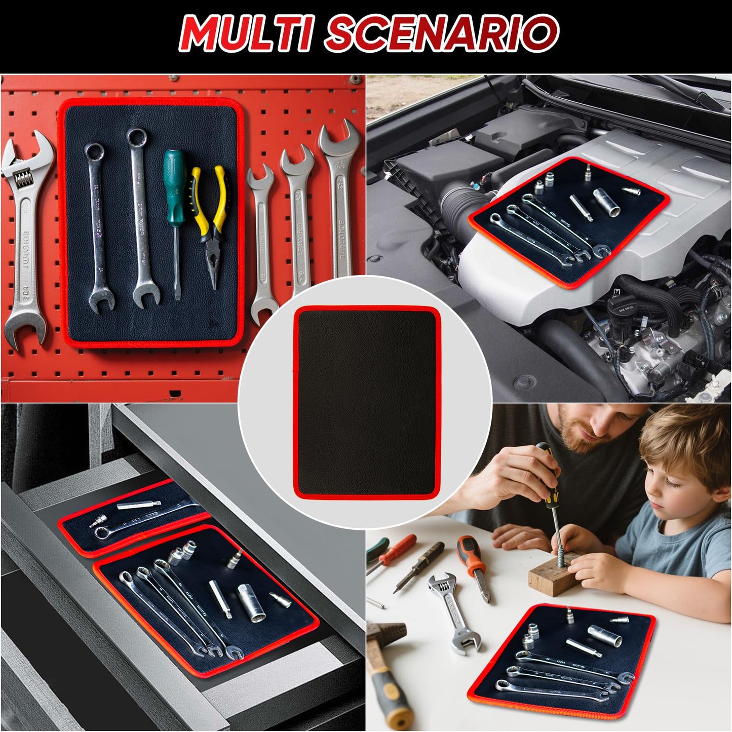 🧲3Set Flexible Magnetic Tool Mat