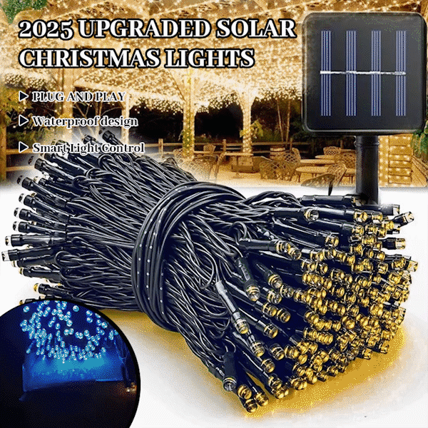 ✨ 2025 Upgraded Solar Christmas Lights