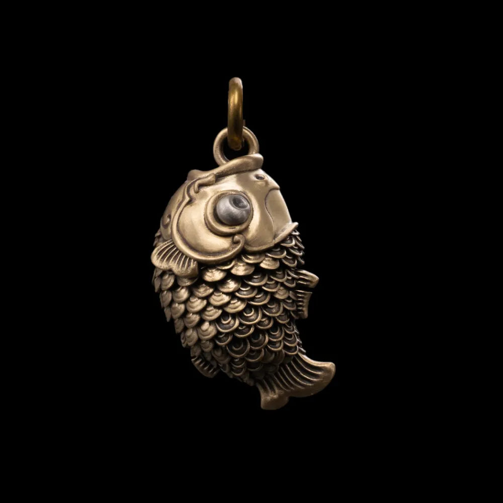 Koi Fidget Pendant With Chain