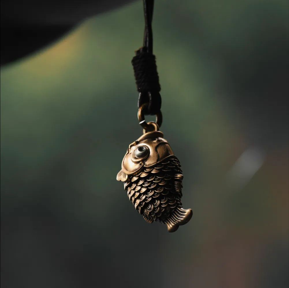 Koi Fidget Pendant With Chain