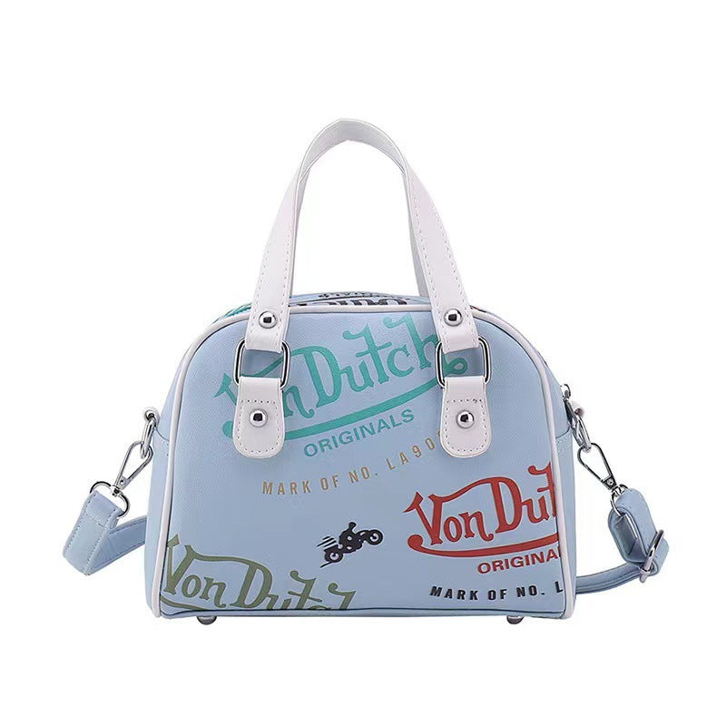 👜 Retro Graffiti Crossbody Bag