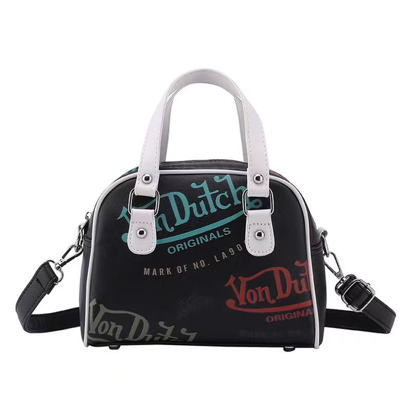 👜 Retro Graffiti Crossbody Bag