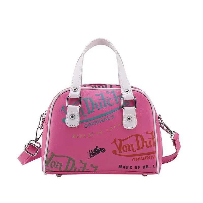 👜 Retro Graffiti Crossbody Bag