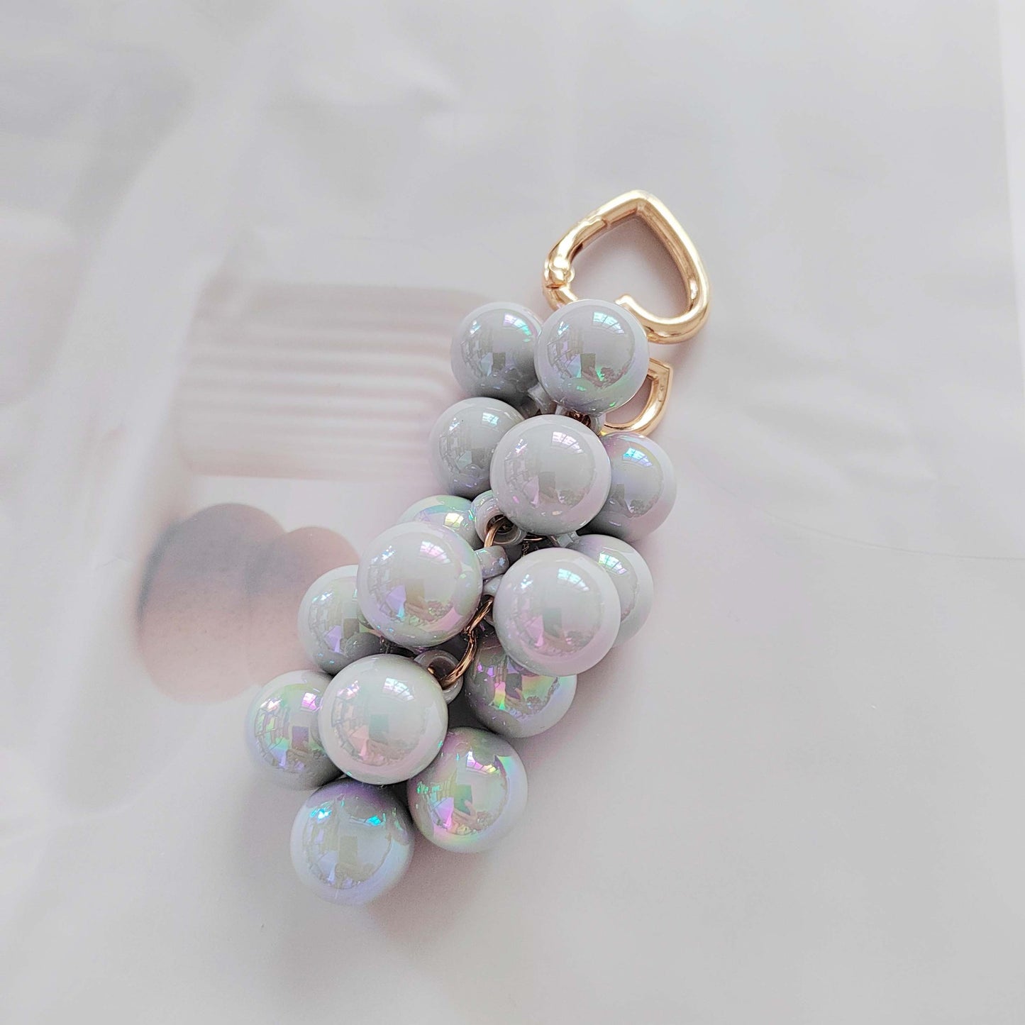 Grape fruit key ring pendant