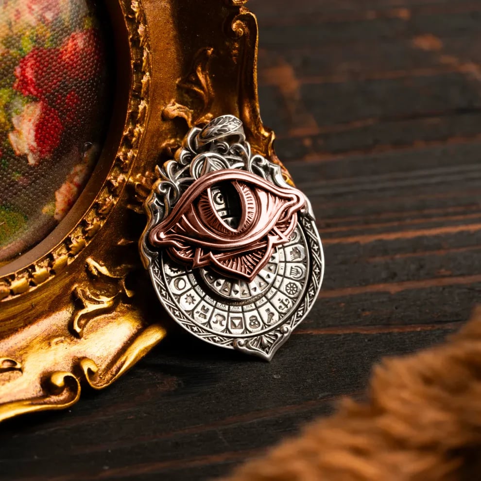🏆Flash Sale⚡ 50K+ SOLD!👁️‍🗨️Handmade Tarot Vision Pendant: Connect to Cosmic Wisdom Anytime(Cheat Sheet Included)