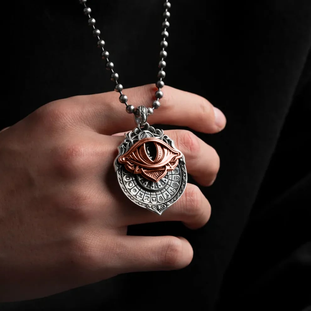 🏆Flash Sale⚡ 50K+ SOLD!👁️‍🗨️Handmade Tarot Vision Pendant: Connect to Cosmic Wisdom Anytime(Cheat Sheet Included)