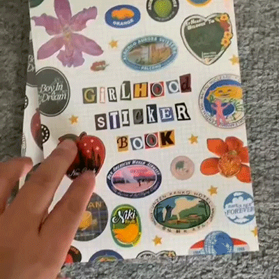 Vintage Girlhood Sticker Book