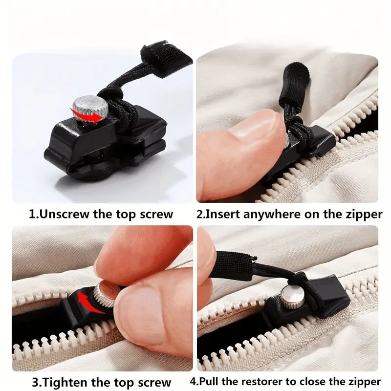 🔥Last Day 47% OFF🔥Universal Zipper Repair Kit Quick Fix Slider